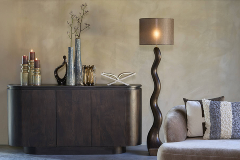 Dressoir RYMA 160 x 43 x 80 cm Chocoladebruin Light & Living