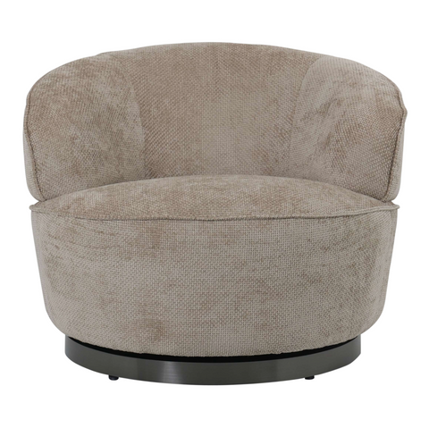 Filou fauteuil beige met 2 Ebe bijzettafels cadeau – PTMD