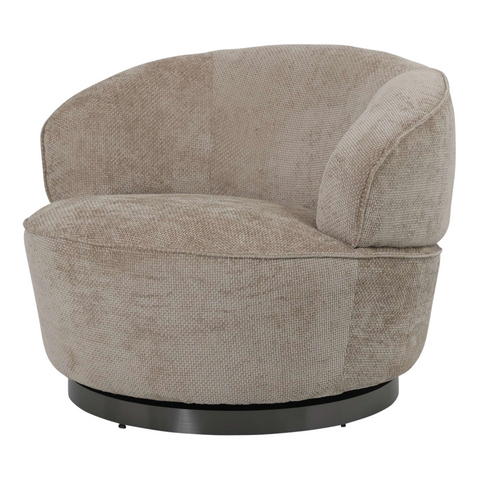 Filou fauteuil beige met 2 Ebe bijzettafels cadeau – PTMD