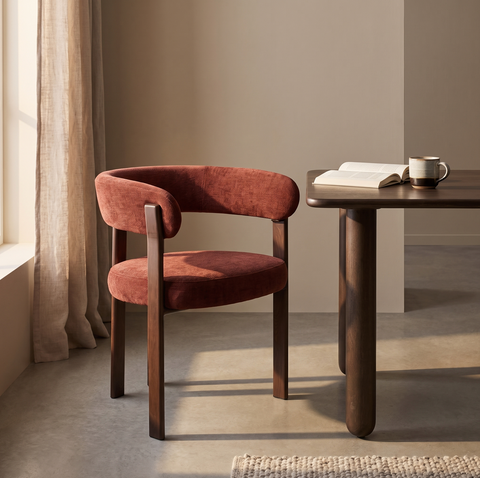Eetkamerstoel Rose Burgundy (set van 2) Multifurn