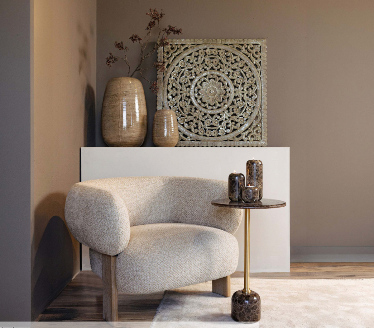 Fauteuil Nomy Taupe Opulence 8 PTMD