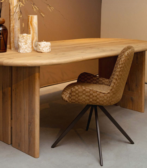Eetkamerstoel Leander Blocked Brown PTMD