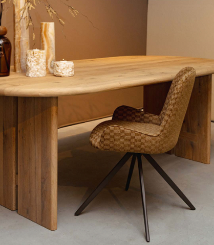 Eetkamerstoel Leander Blocked Brown PTMD