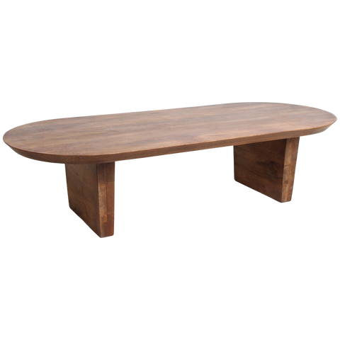 Salontafel Bullnose Bruin Mangohout 140 cm Raw Materials