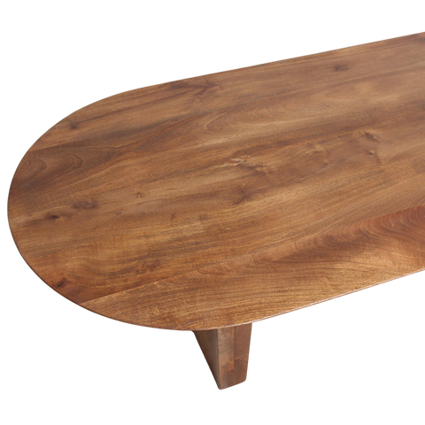 Salontafel Bullnose Bruin Mangohout 140 cm Raw Materials