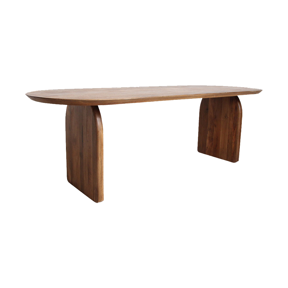 Eettafel Bullnose Mangohout Bruin 200 cm Raw Materials