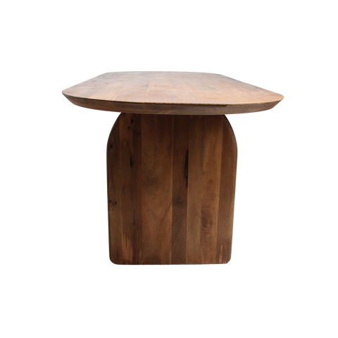 Eettafel Bullnose Bruin 240 cm Mixonderstel Raw Material