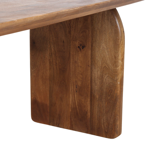 Eettafel Bullnose Mangohout Bruin 240 cm Raw Materials