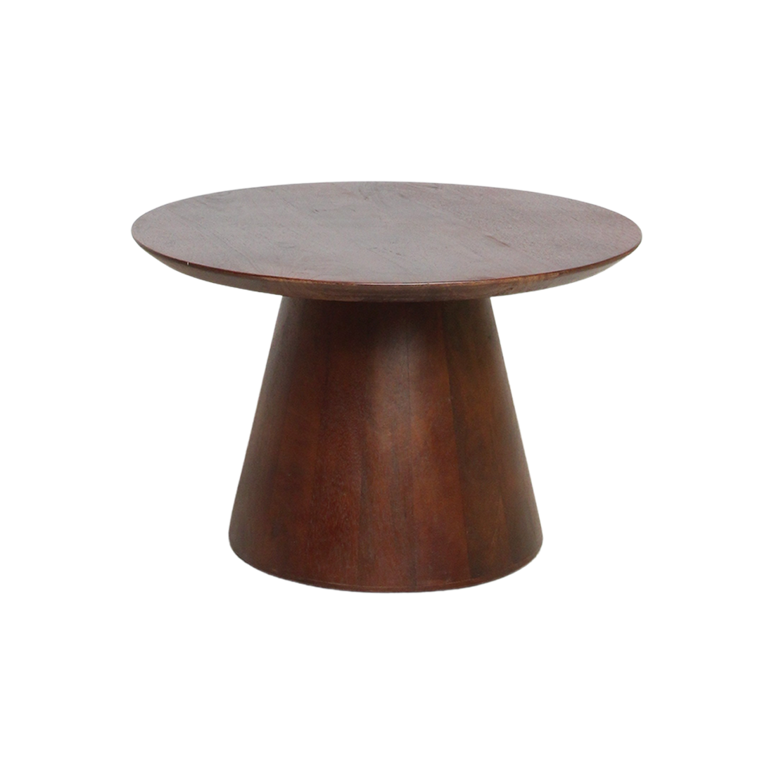 Bijzettafel Bullnose Cone Mangohout Ø 55 cm Raw Materials
