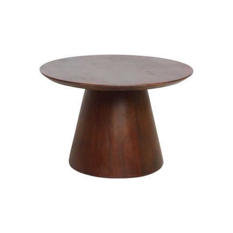 Bijzettafel Bullnose Cone Mangohout Ø 55 cm Raw Materials