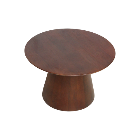 Bijzettafel Bullnose Cone Mangohout Ø 55 cm Raw Materials