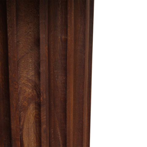 Bijzettafel Bullnose Mangohout Bruin Ø 50 cm Raw Materials