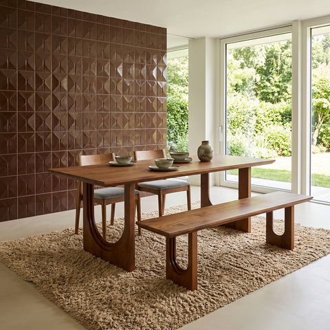 Eettafel Chamfered Bullnose Mangohout 240 cm Raw Materials