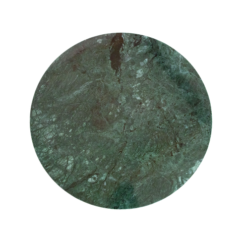 Bijzettafel Rond Marmer Groen Mangohout 50 cm Raw Materials