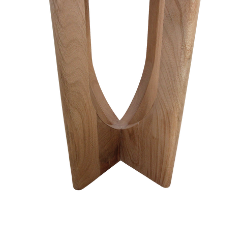 Bijzettafel Kuching Rond Marmer Wit 30 cm Raw Materials