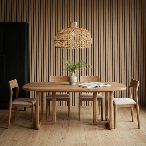 Eettafel Invierno Teakhout 200 cm Raw Materials