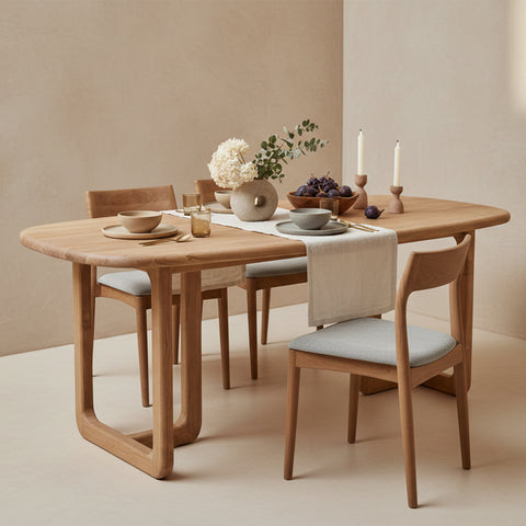 Eettafel Invierno Teakhout 200 cm Raw Materials