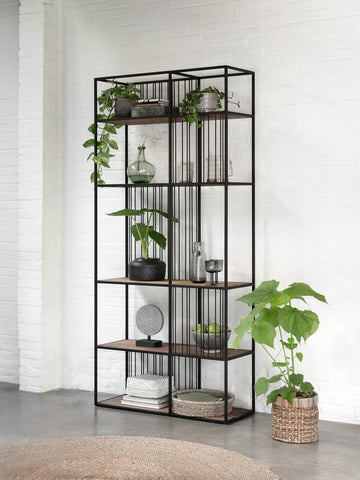 Estante de libros / Separador de ambientes Barra pequeño, 5 estantes