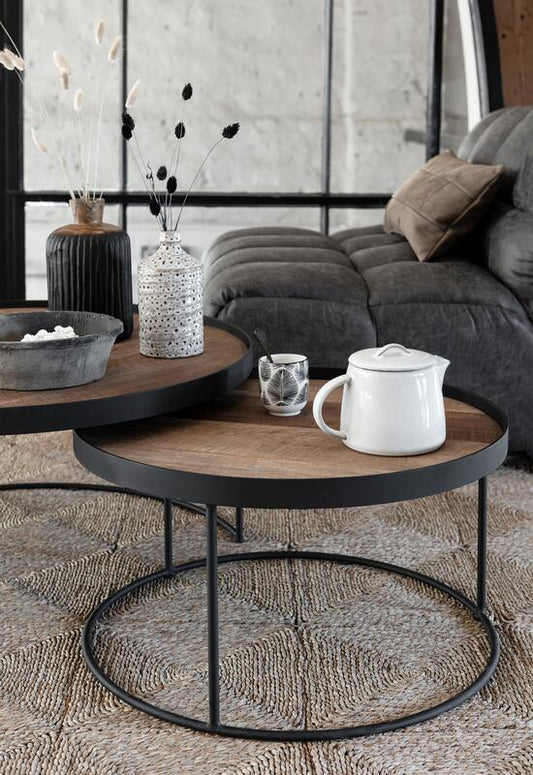Table basse Mercurius NATURAL, ensemble de 2