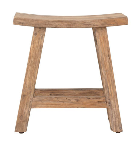 Banco Shanghai, 50x50x28 cm, madera de teca reciclada