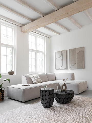 Panel de pared Elyn Crema pequeño, 102x76x4 cm, yute crema