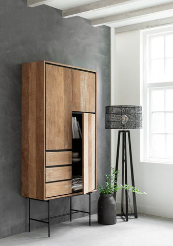 Armoire Metropole haute, 3 portes, 3 tiroirs