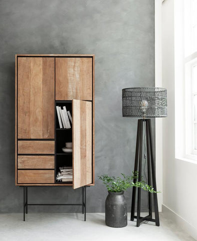 Armoire Metropole haute, 3 portes, 3 tiroirs