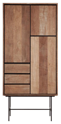Armoire Metropole haute, 3 portes, 3 tiroirs