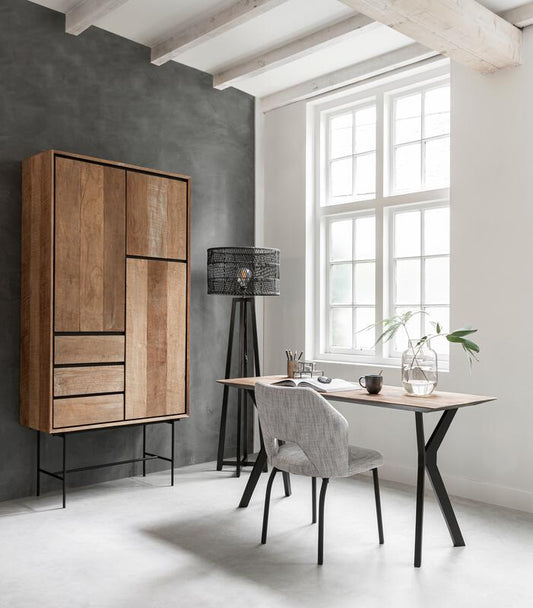 Armoire Metropole haute, 3 portes, 3 tiroirs
