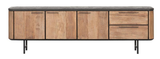 Mueble de televisión Soho mediano, 3 puertas, 2 cajones