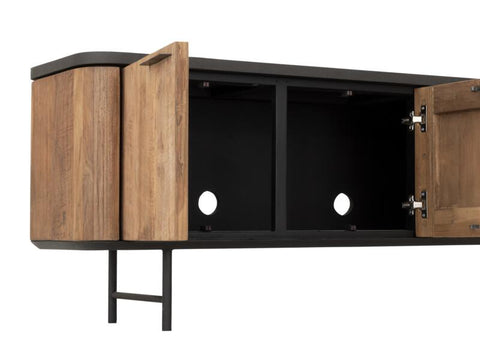 Mueble de televisión Soho mediano, 3 puertas, 2 cajones
