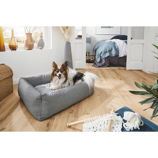 BUITEN Hundebett - GLADDE ZWARTE ZIJDE