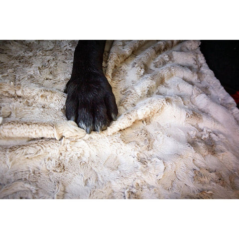 Deken COSY BEIGE - Elegante deken van imitatiebont