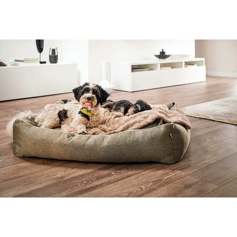 Deken COSY BEIGE - Elegante deken van imitatiebont