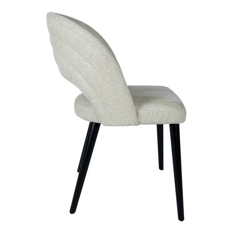 Open Cream Nanci Fabric Dining Chair