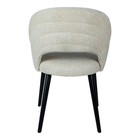 Open Cream Nanci Fabric Dining Chair