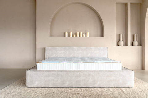 Ontwerpbed Adore Element 140x200 Beige - Met Matras