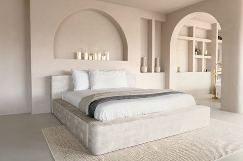 Ontwerpbed Adore Element 140x200 Beige - Met Matras