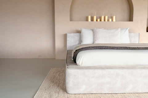 Ontwerpbed Adore Element 140x200 Beige - Met Matras