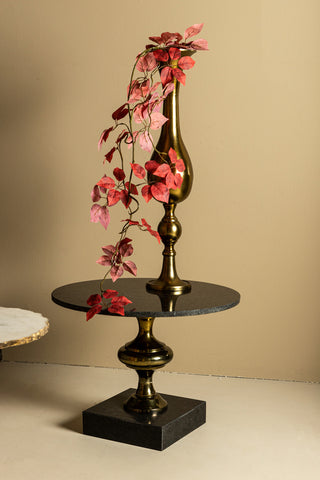 PTMD Alano Black Marble salontafel aluminium gouden tafelpoot
