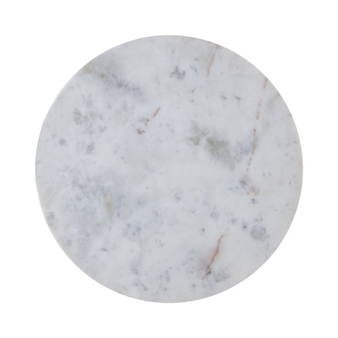 Alano White Marble side table w alu gold table leg