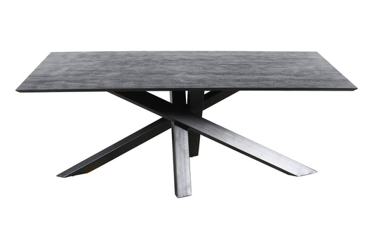 Alore mesa de comedor negra negra rectangular de 240 cm