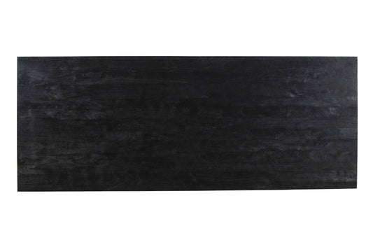 Alore mesa de comedor negra negra rectangular de 280 cm