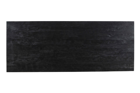 Alore mesa de comedor negra negra rectangular de 280 cm