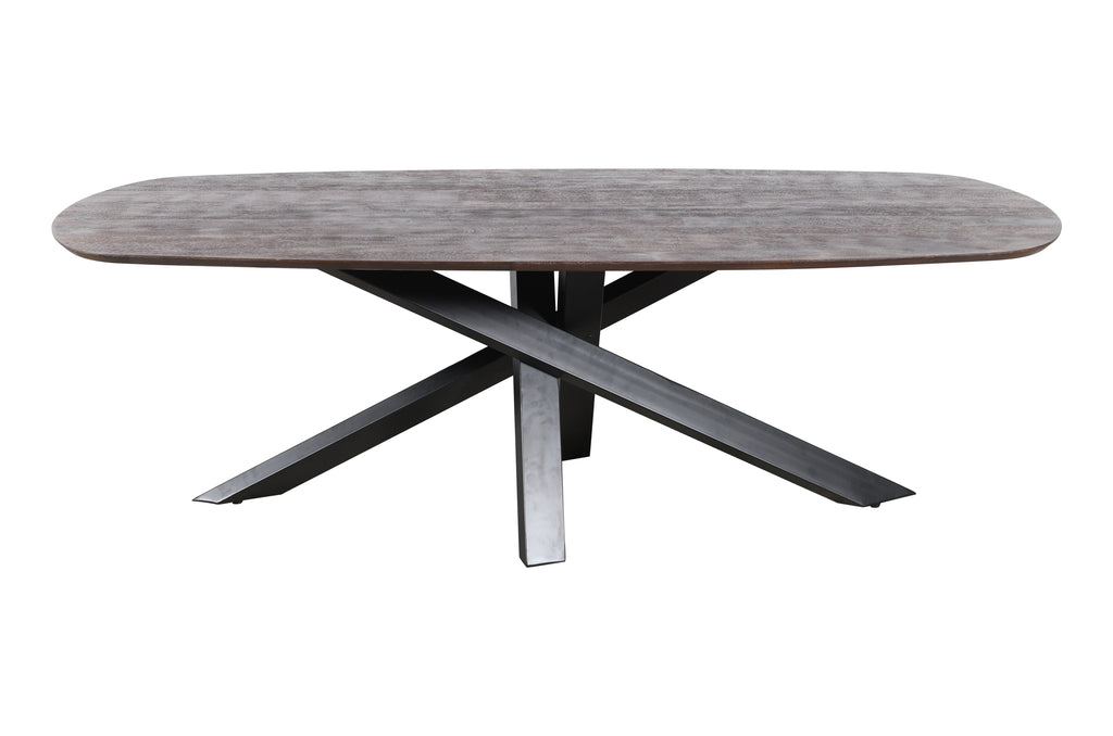 Alore marrón mesa de comedor ovalada de 240 cm