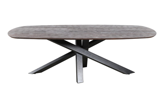 Alore marrón mesa de comedor ovalada de 240 cm