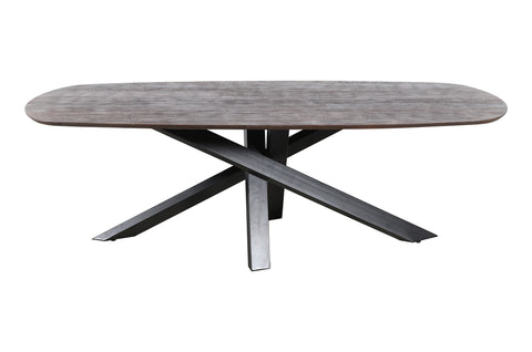 Alore marrón mesa de comedor ovalada de 240 cm