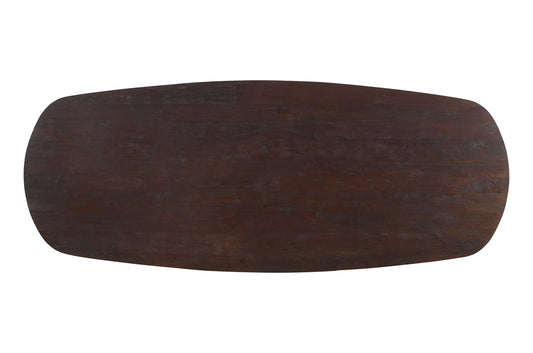 Alore marrón mesa de comedor ovalada de 240 cm