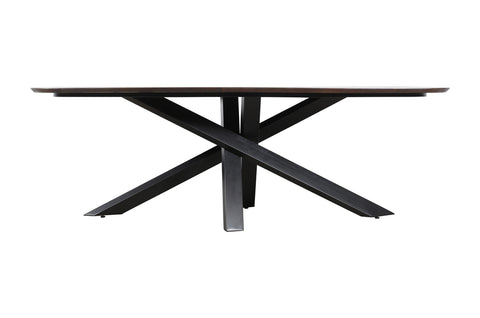 Alore marrón mesa de comedor ovalada de 240 cm