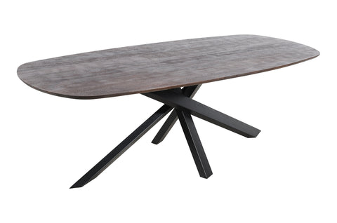 Alore marrón mesa de comedor ovalada de 240 cm